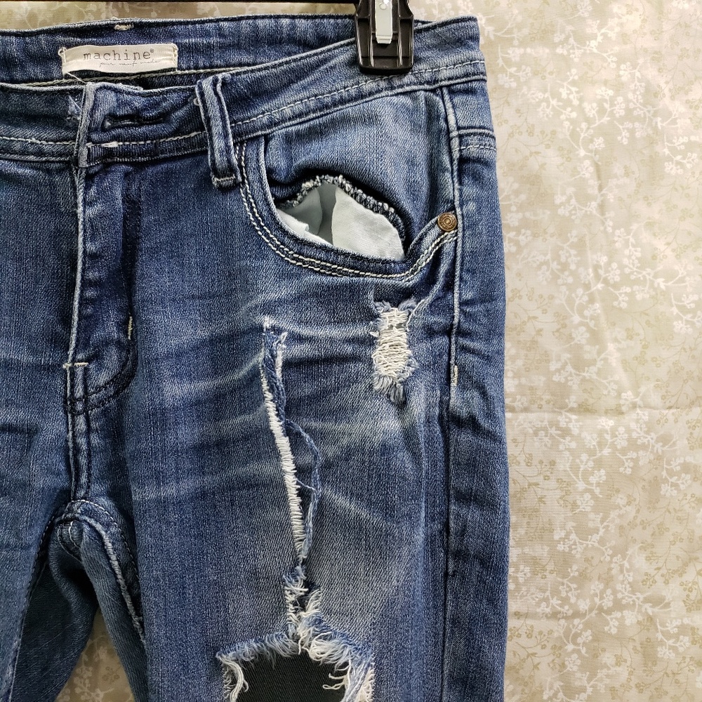 Machine Nouvelle Mode jeans DESTROYED Juniors 9 - Picture 2 of 8